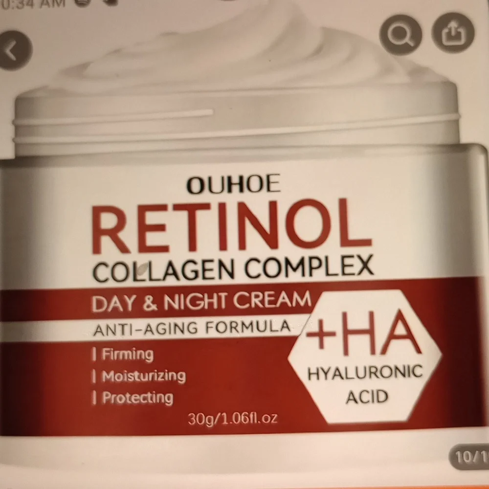 NWT OUHOE Retinol Collagen Cream w/ Hyaluronic acid-Anti-aging moisturiz…